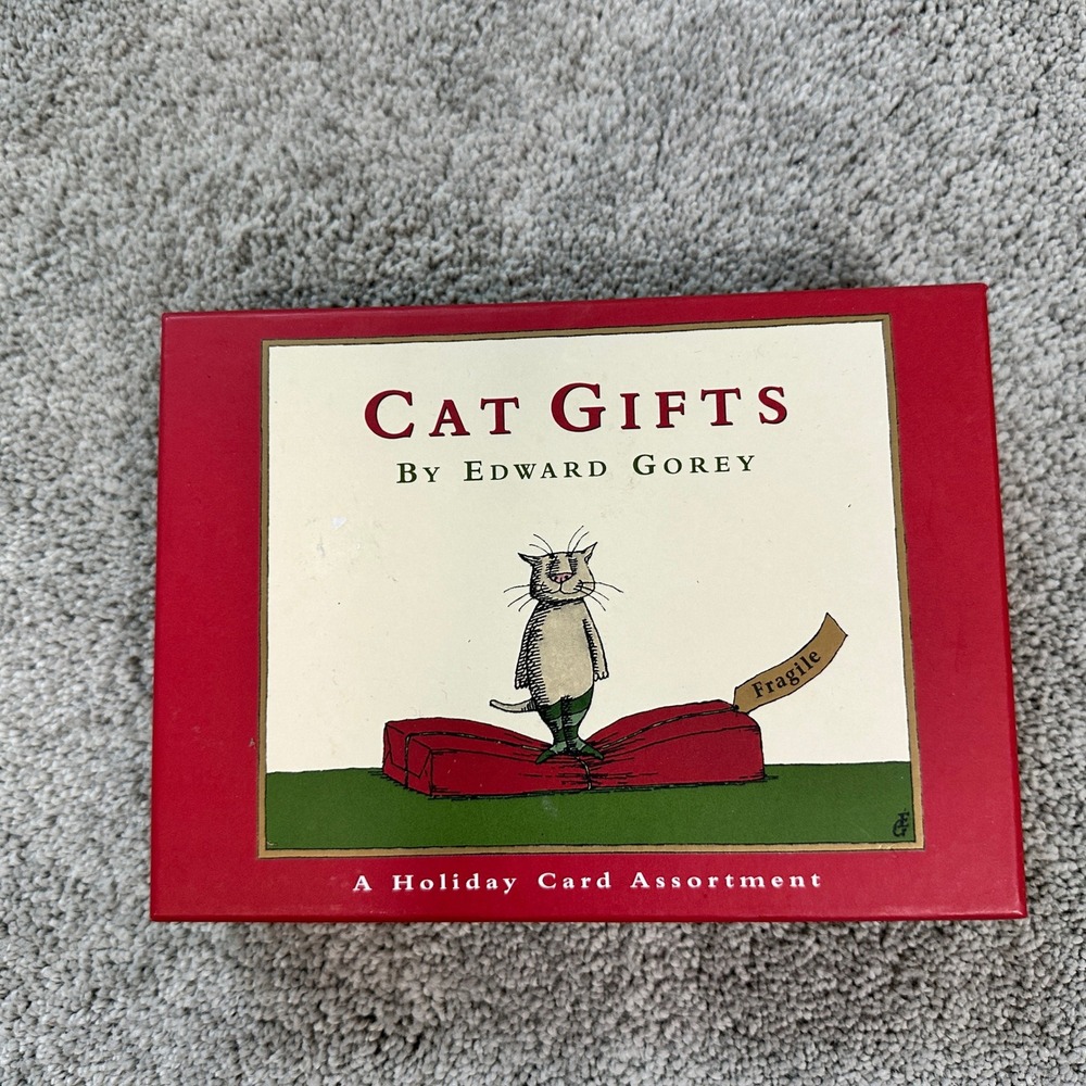 Edward Gorey Cat Gifts Holiday Card Assortment ALL CARDS INCLUDED